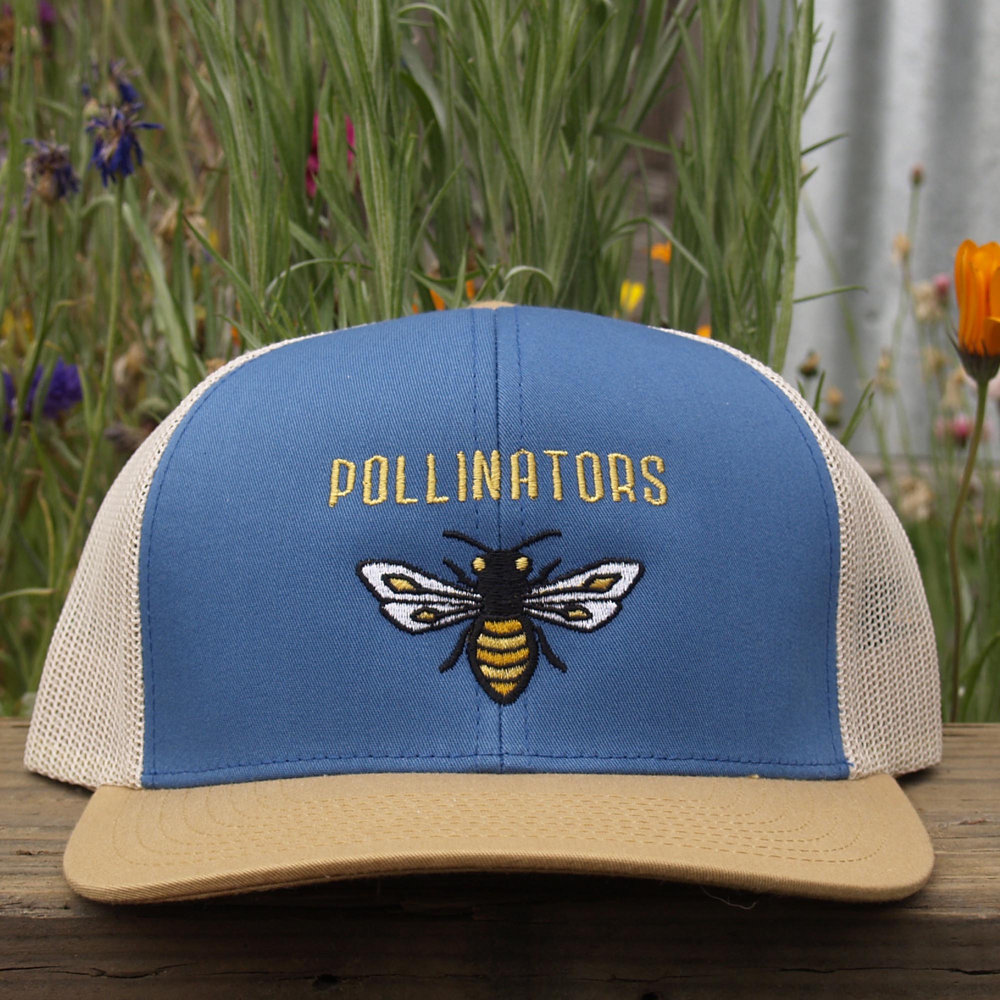 Honeybee Trucker Hat, adjustable snapback, landscaper, bee keeper hat